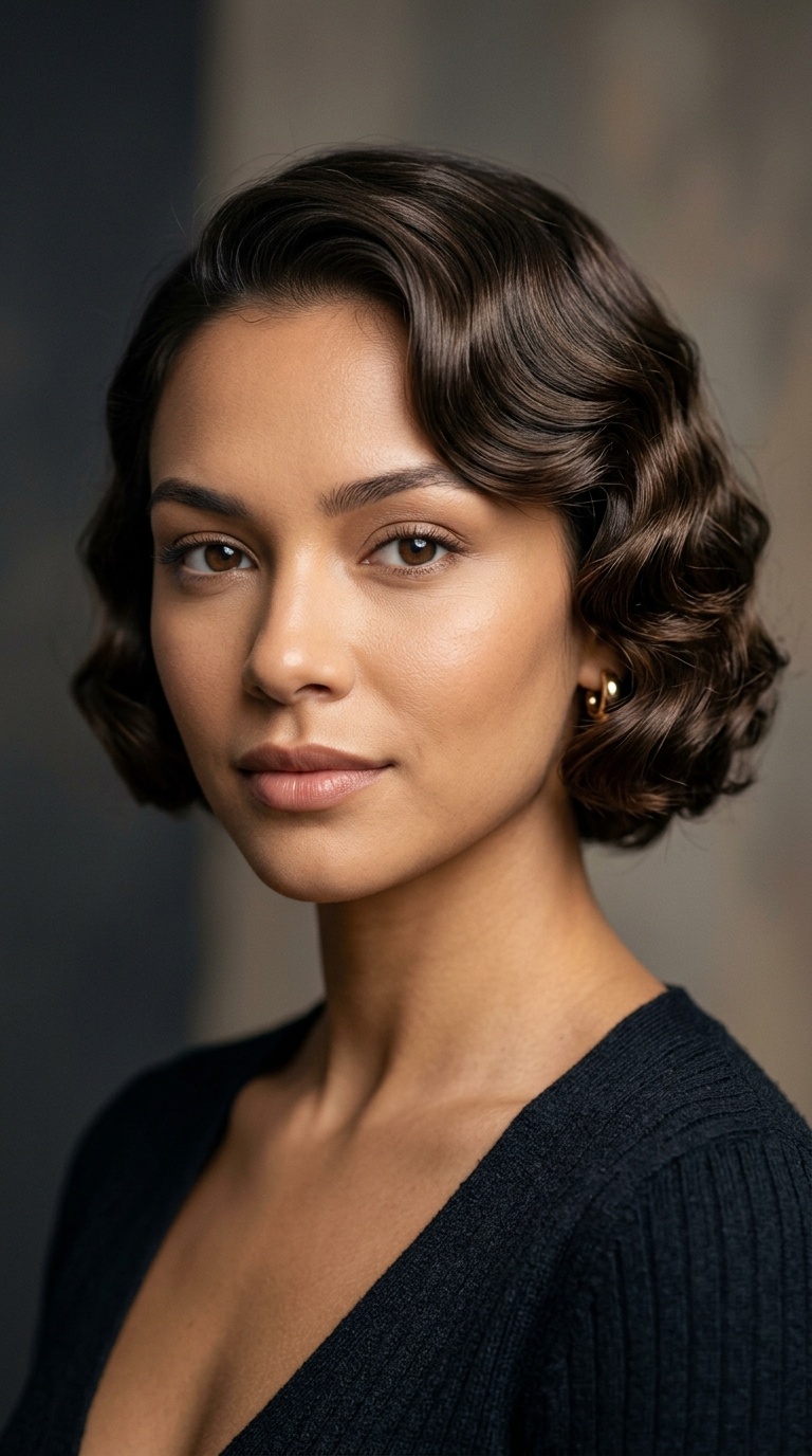 Chin-Length Finger Waves