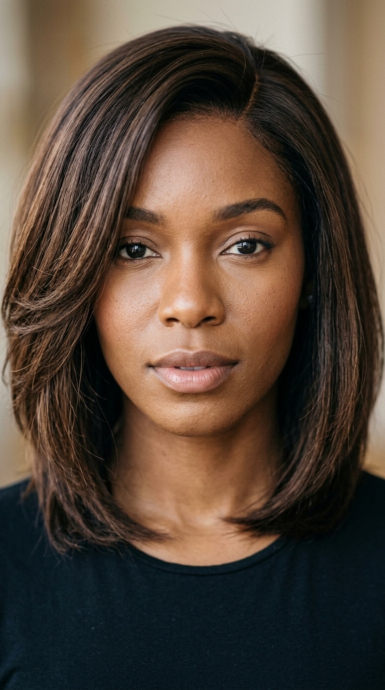 Chocolate Brown Layered Lob