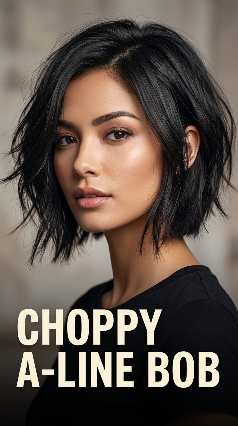 Choppy A-Line Bob