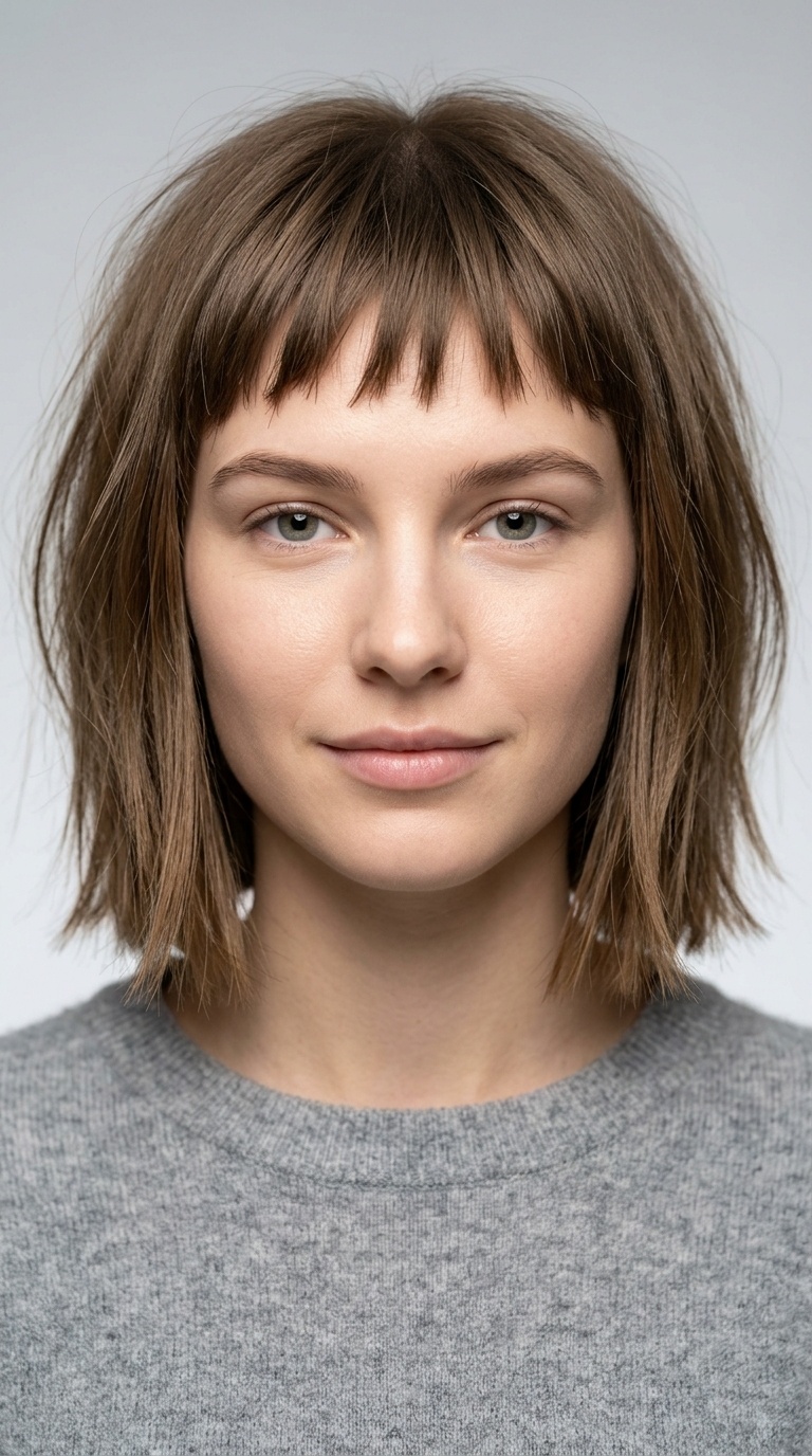 Choppy Micro-Bangs