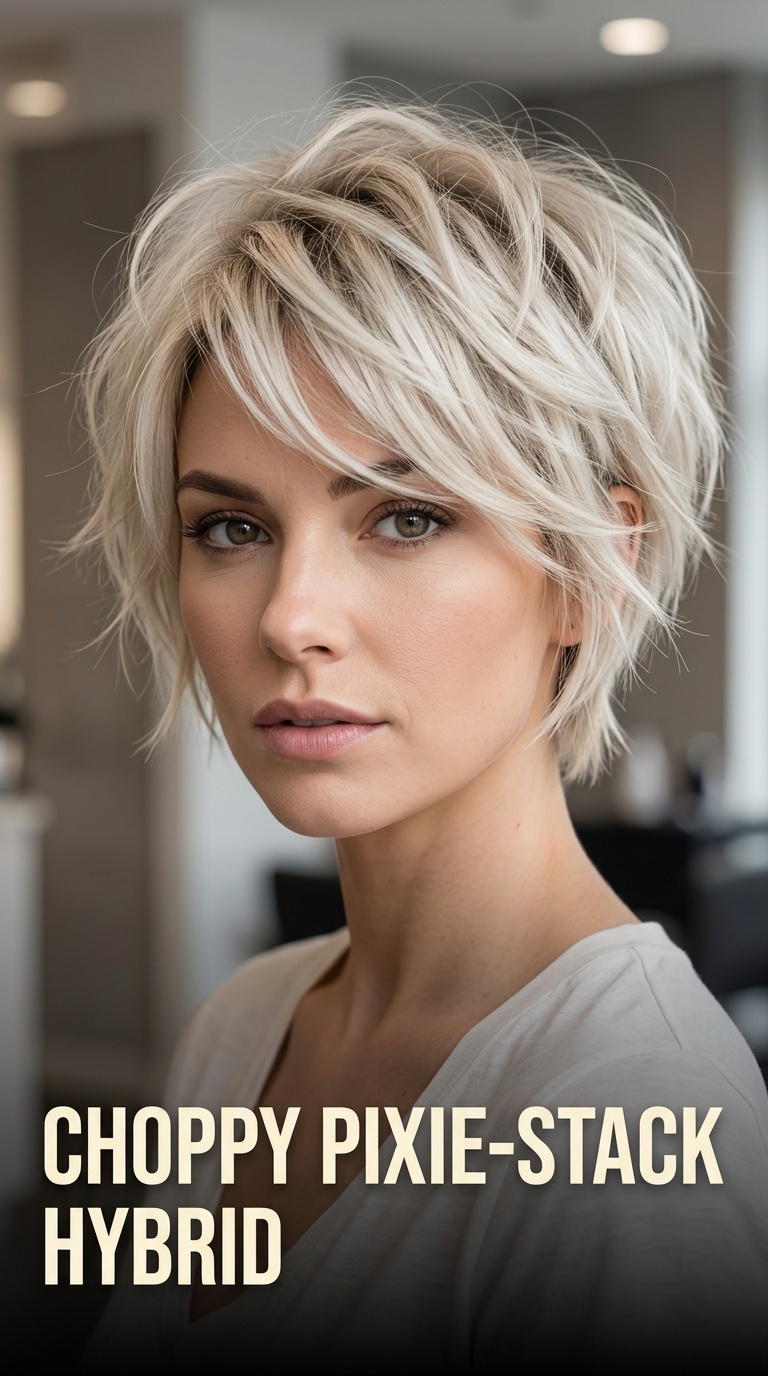 Choppy Pixie-Stack Hybrid