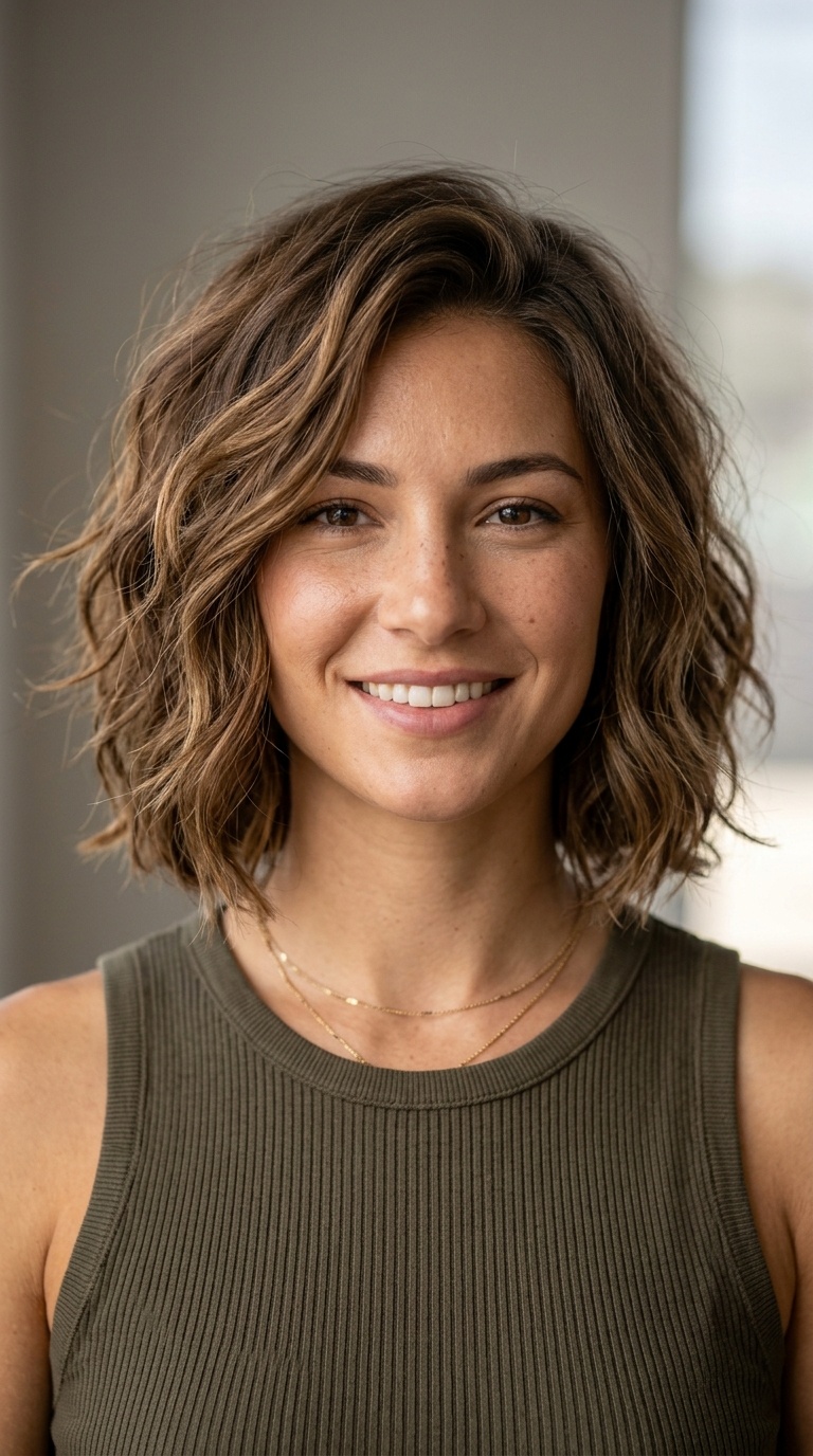 Choppy Shoulder-Length Bob