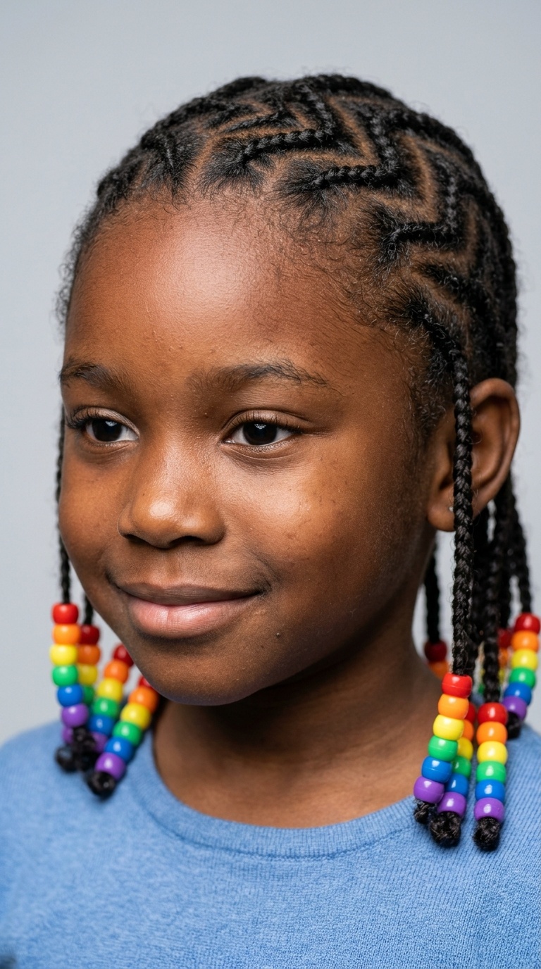 Classic Back-to-Back Zigzags with Rainbow Beads