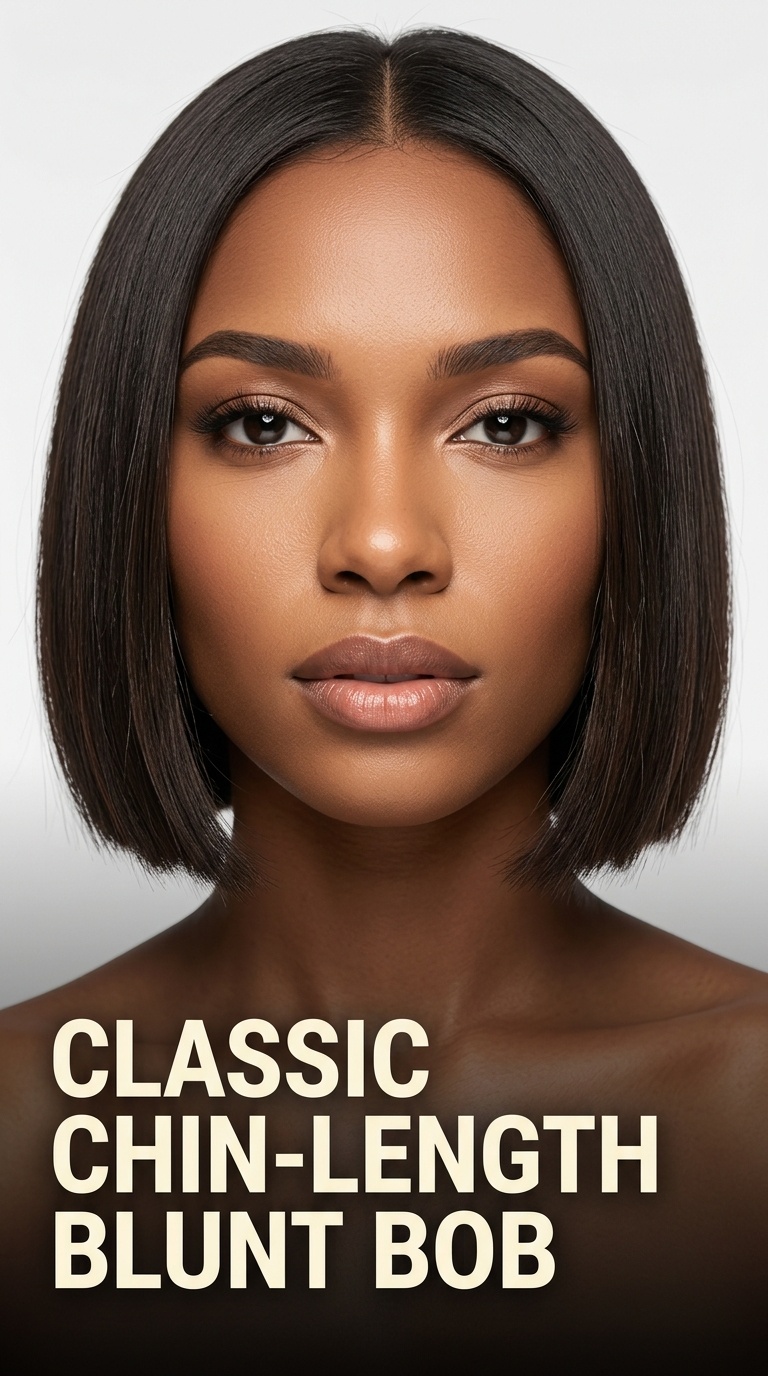 Classic Chin-Length Blunt Bob