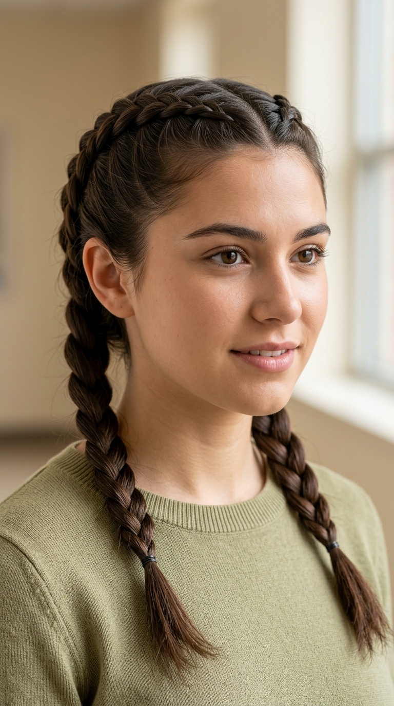 Classic Dutch Braids