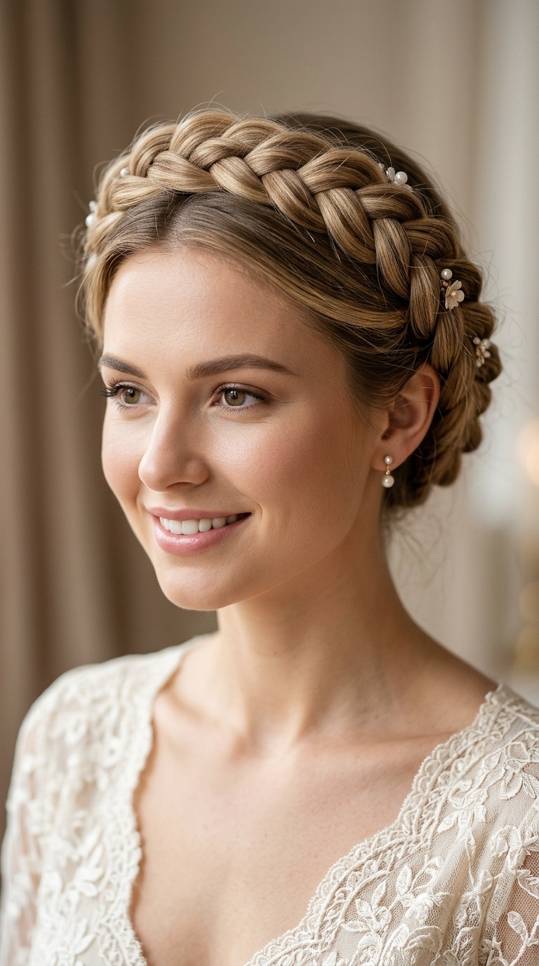 Classic Dutch Crown Braid