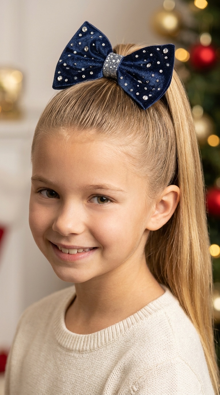 Classic High Ponytail with Oversized Bow