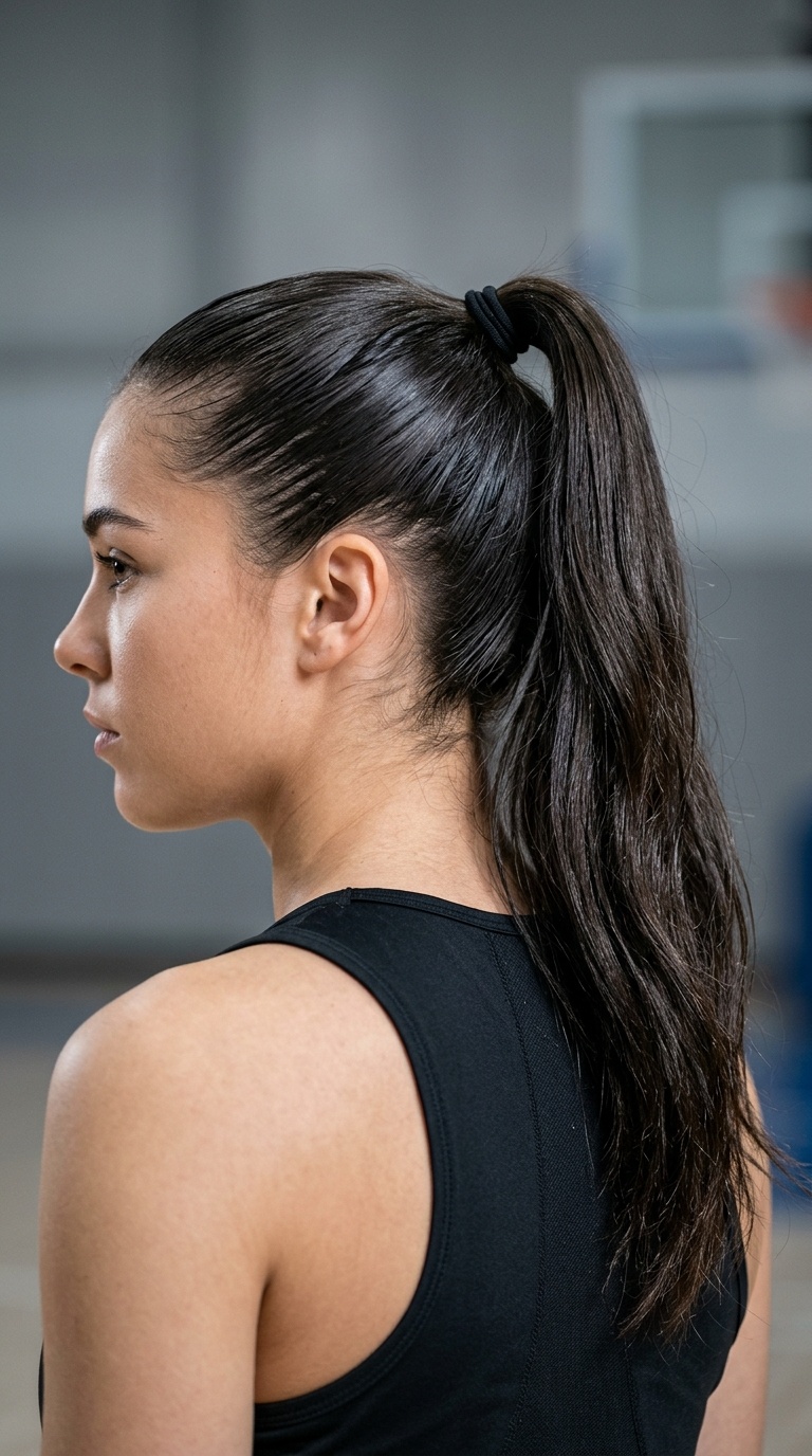 Classic High Slicked Ponytail