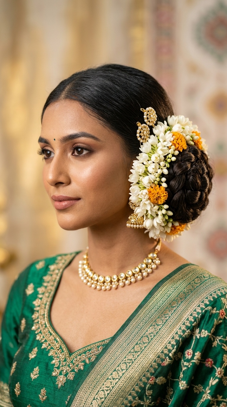 Classic Low Bun with Gajara