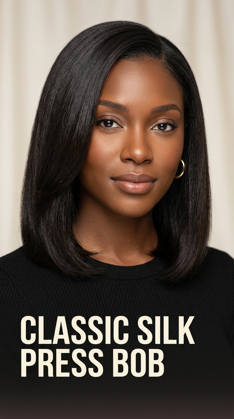 Classic Silk Press Bob