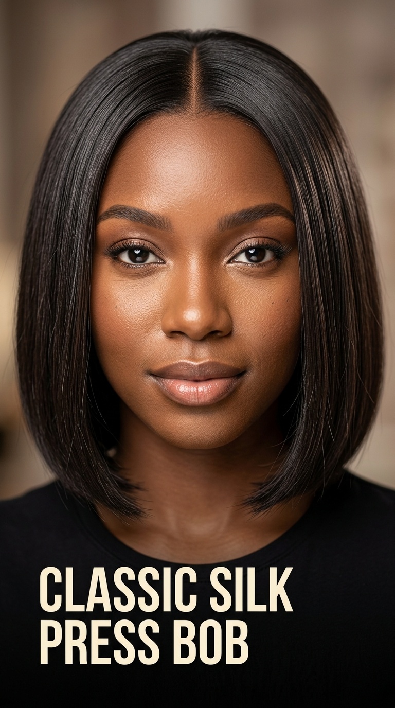 Classic Silk Press Bob