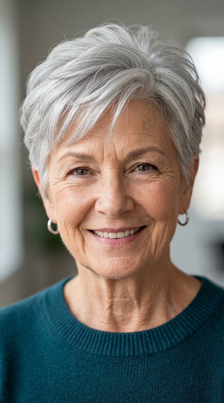 Classic Silver Pixie with Crown Lift