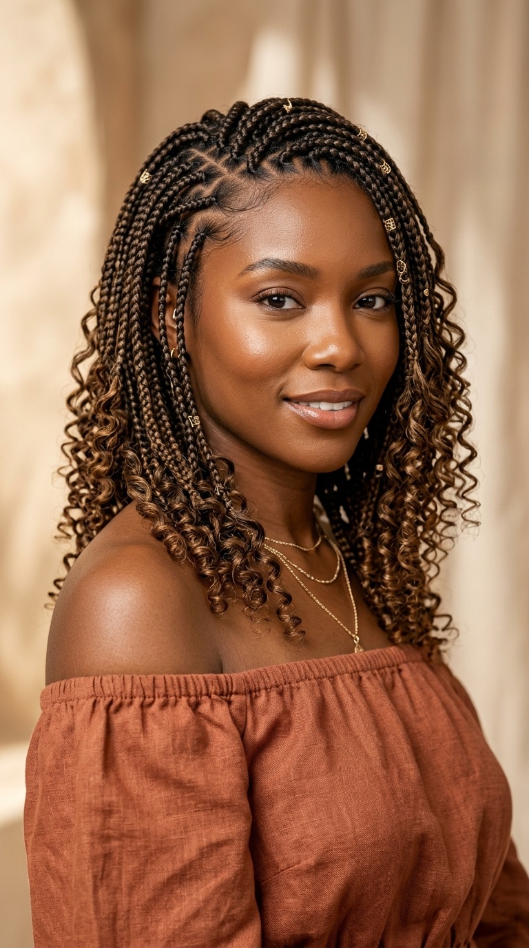 Classic Small Goddess Braids