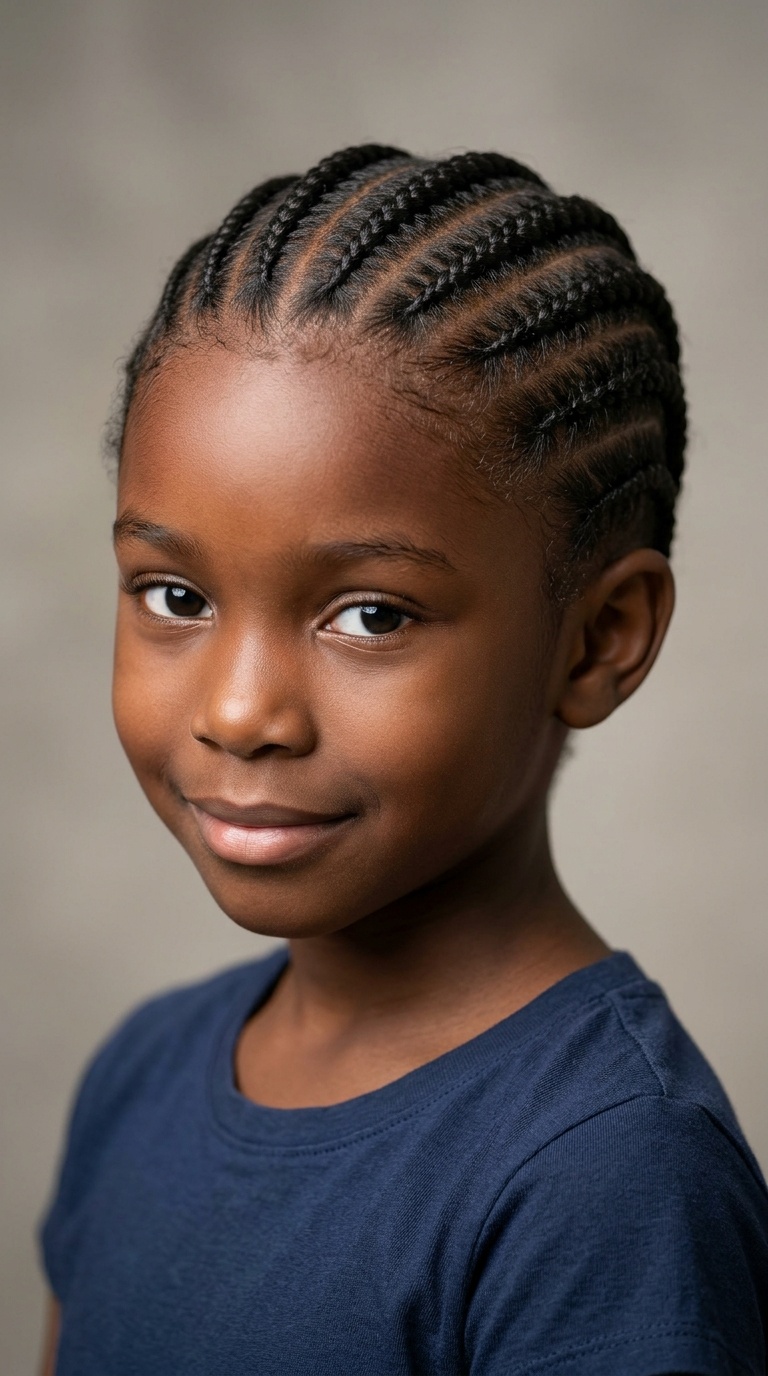 Classic Straight-Back Cornrows