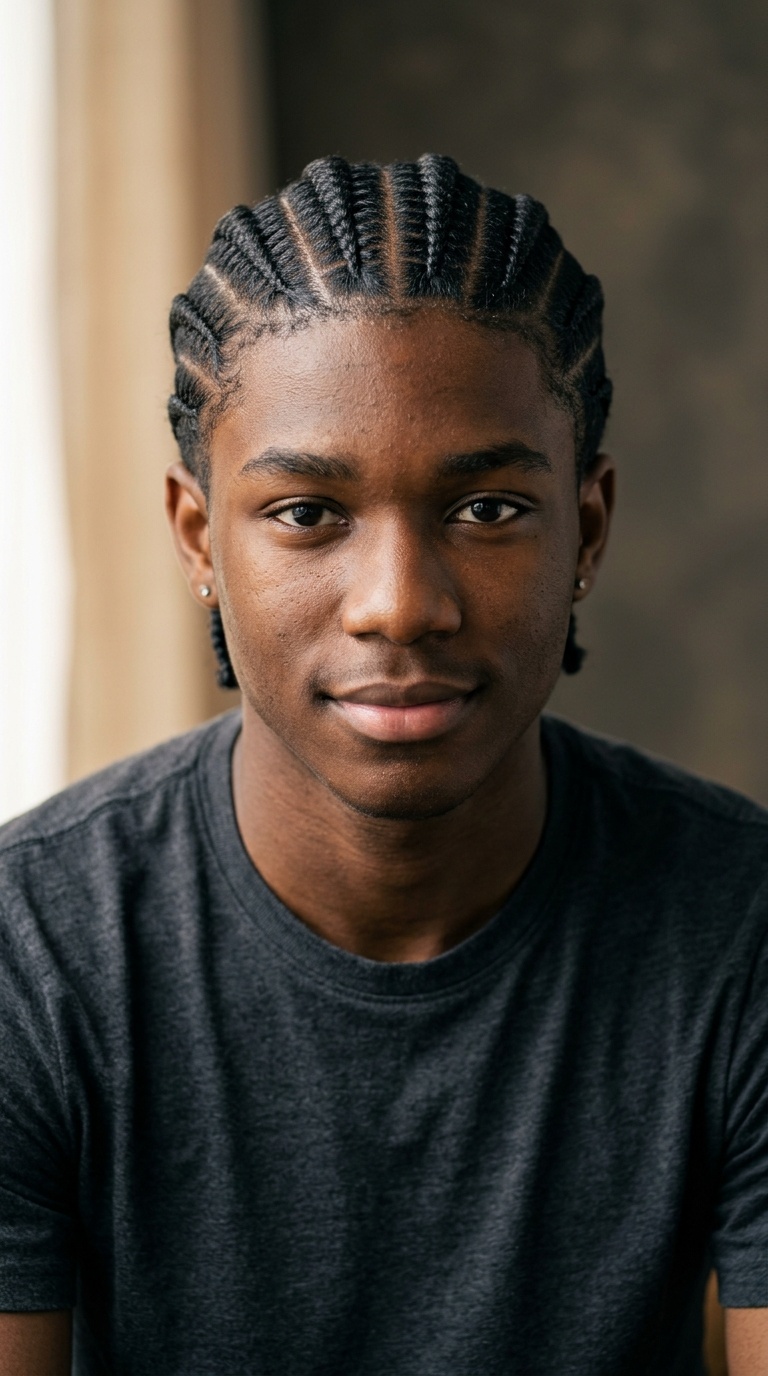 Classic Straight-Back Cornrows