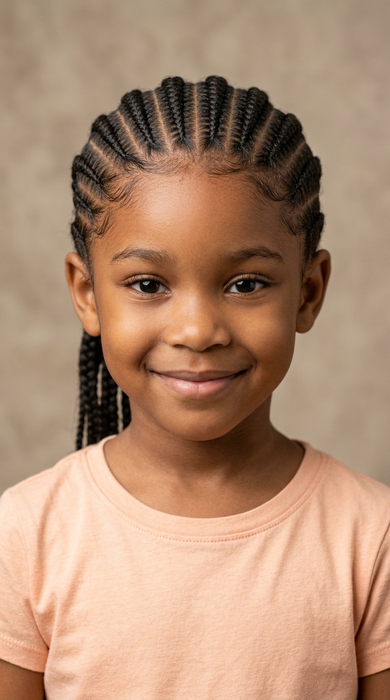 Classic Straight-Back Cornrows
