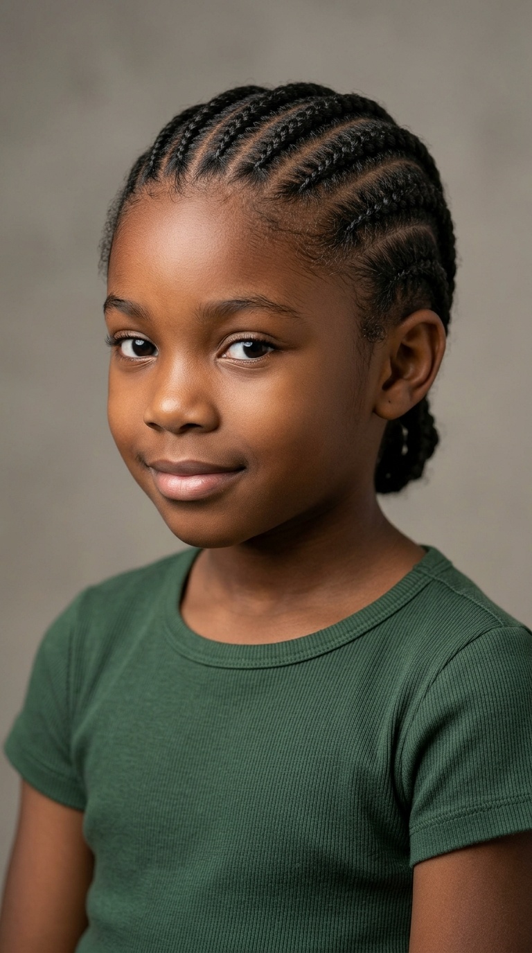 Classic Straight-Back Cornrows