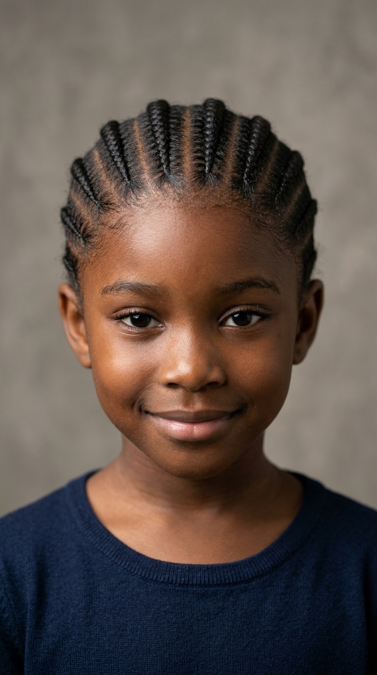 Classic Straight-Back Cornrows