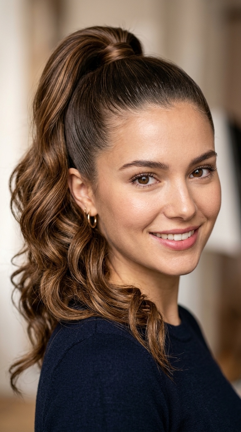 Cocoa High Ponytail