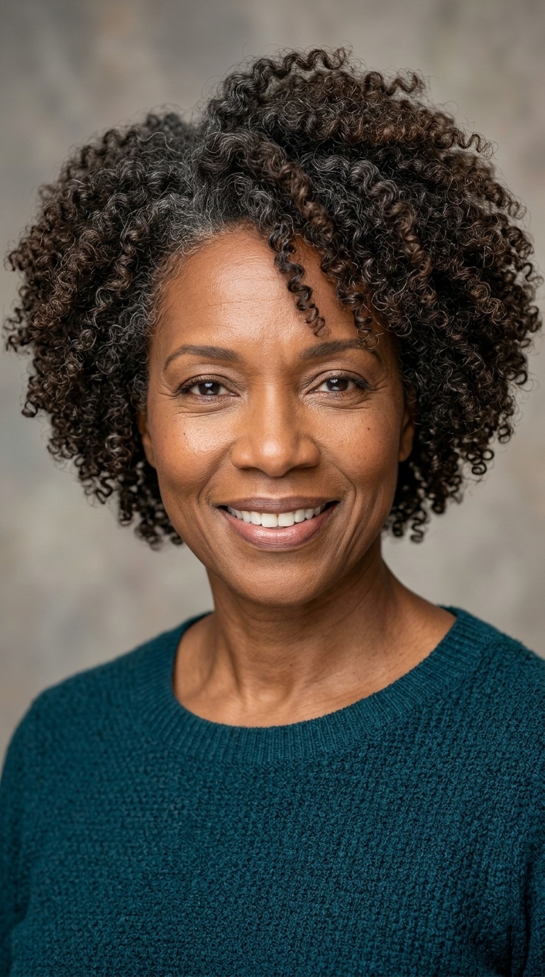 Coiled Curls with Face-Defining Taper