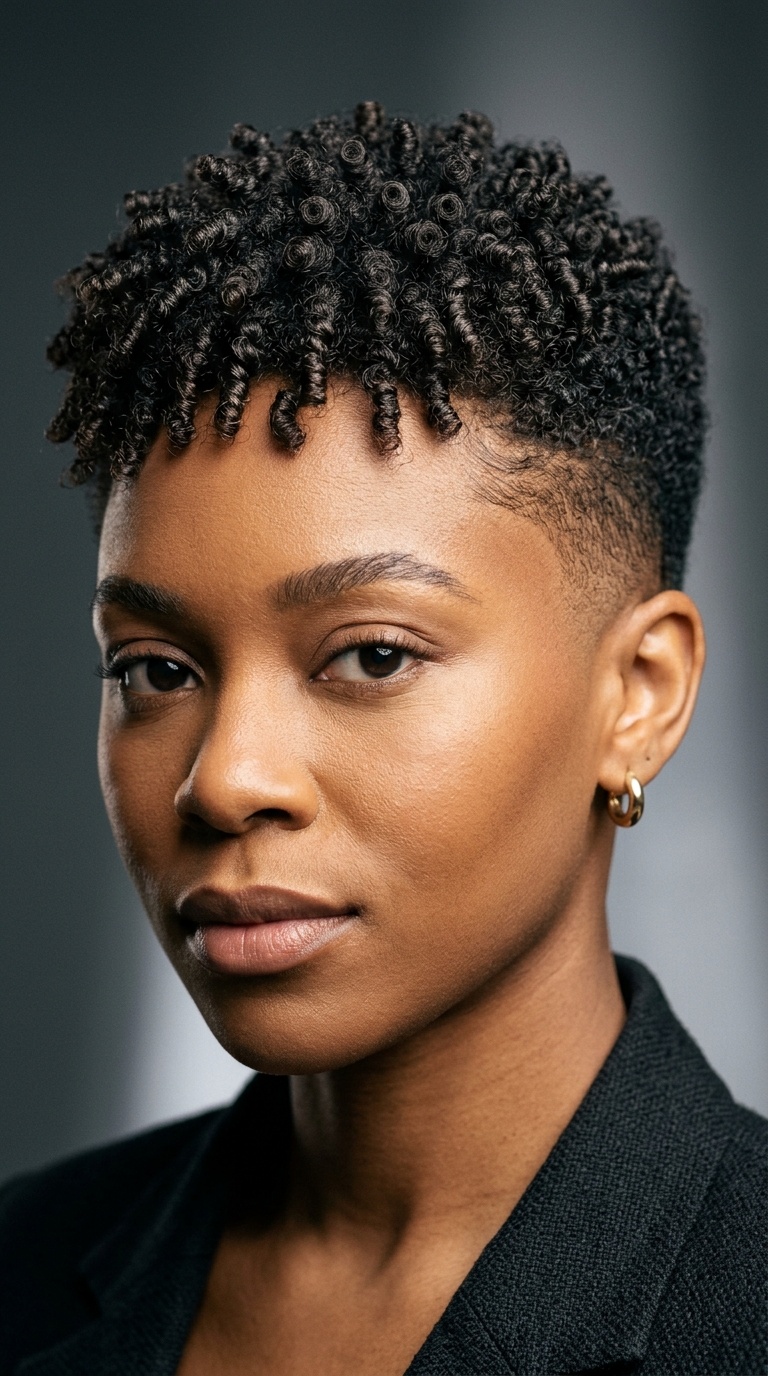 Coiled Texture with Temple Fade