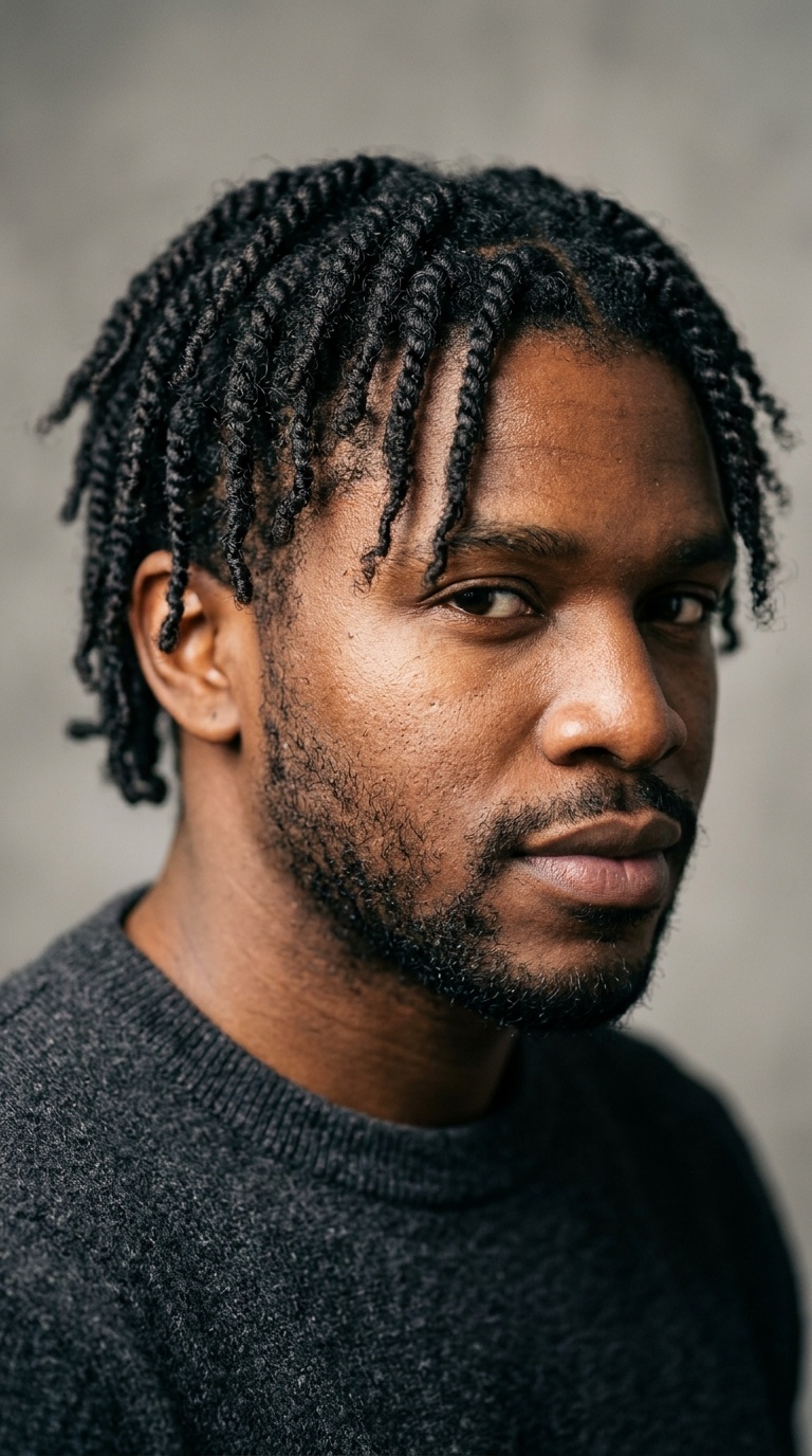 Coiled Two-Strand Starter Locs