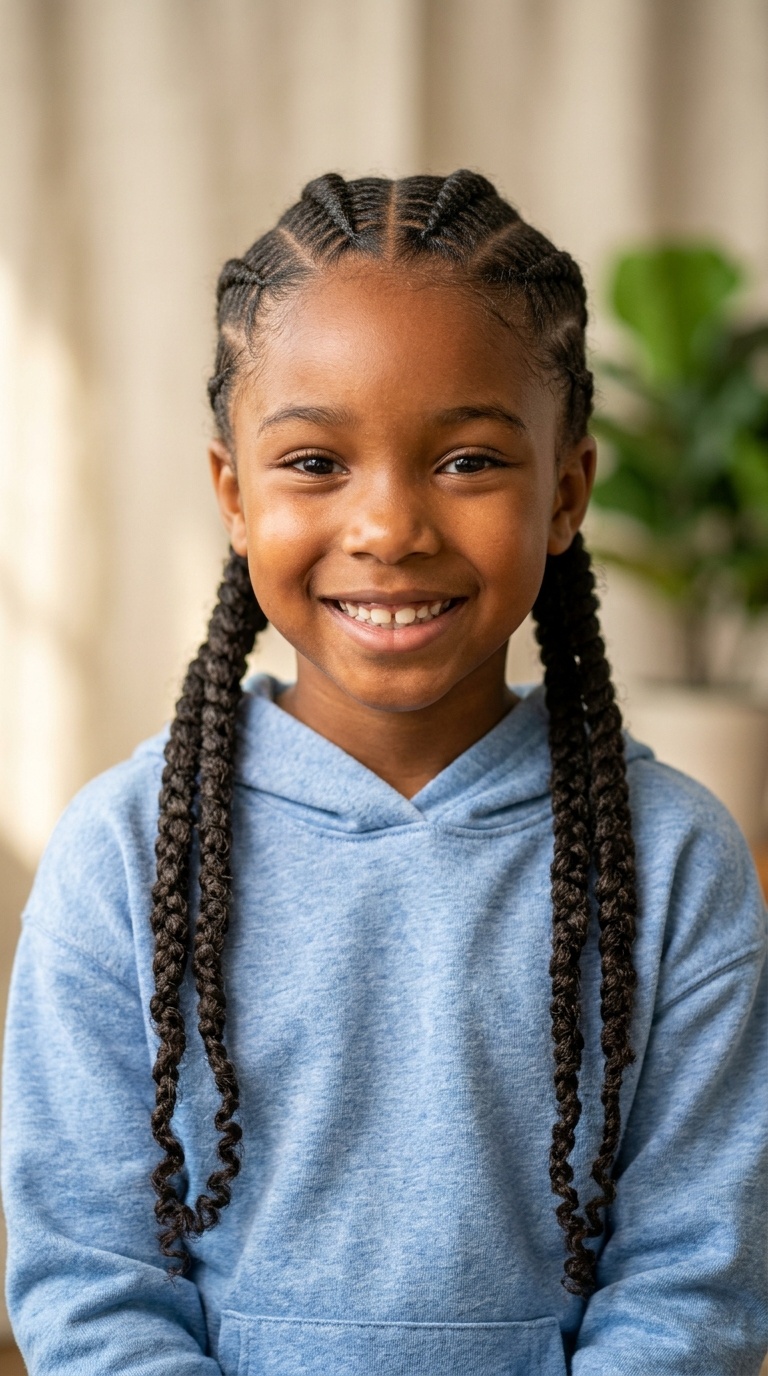 Cornrow Pigtails