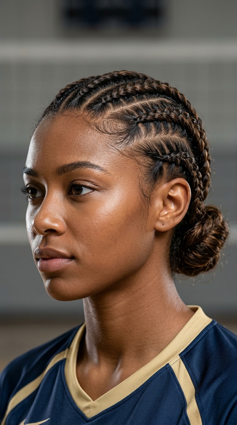 Cornrow-Style Accent Braids