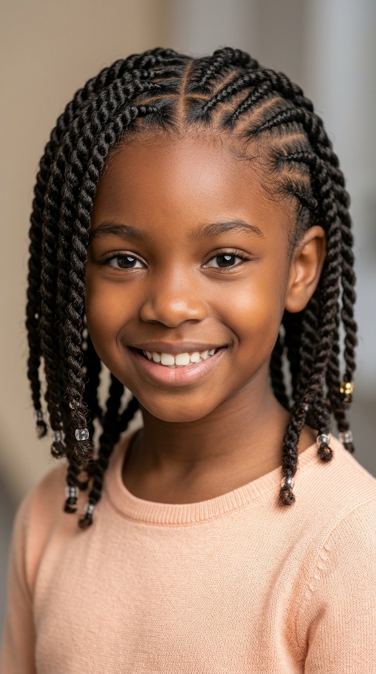 Cornrow-to-Twist Combo