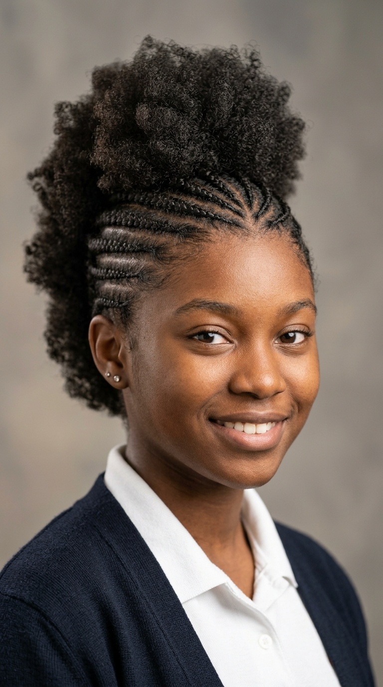 Cornrowed Mohawk (Frohawk)