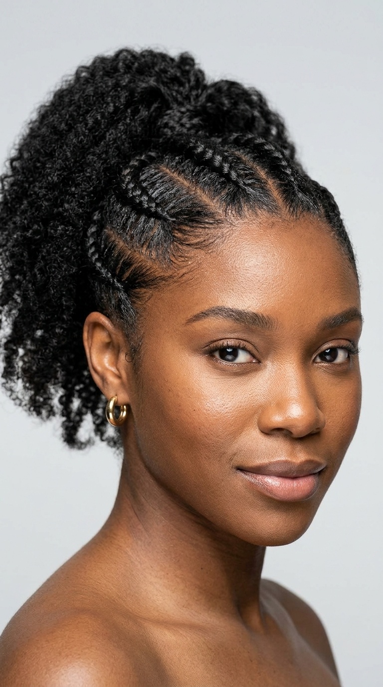 Cornrows with a Ponytail