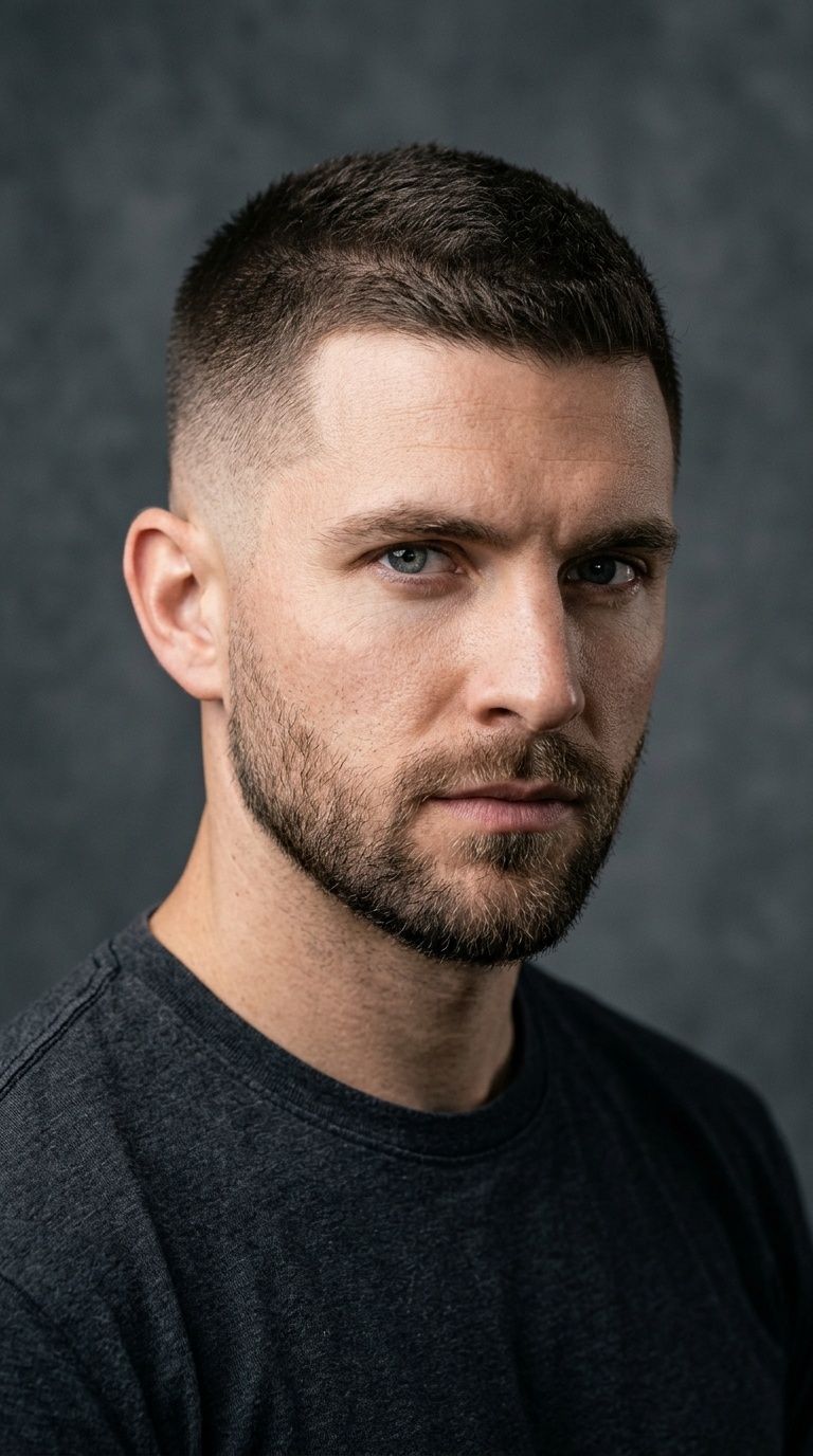 Crew Cut with Drop Fade