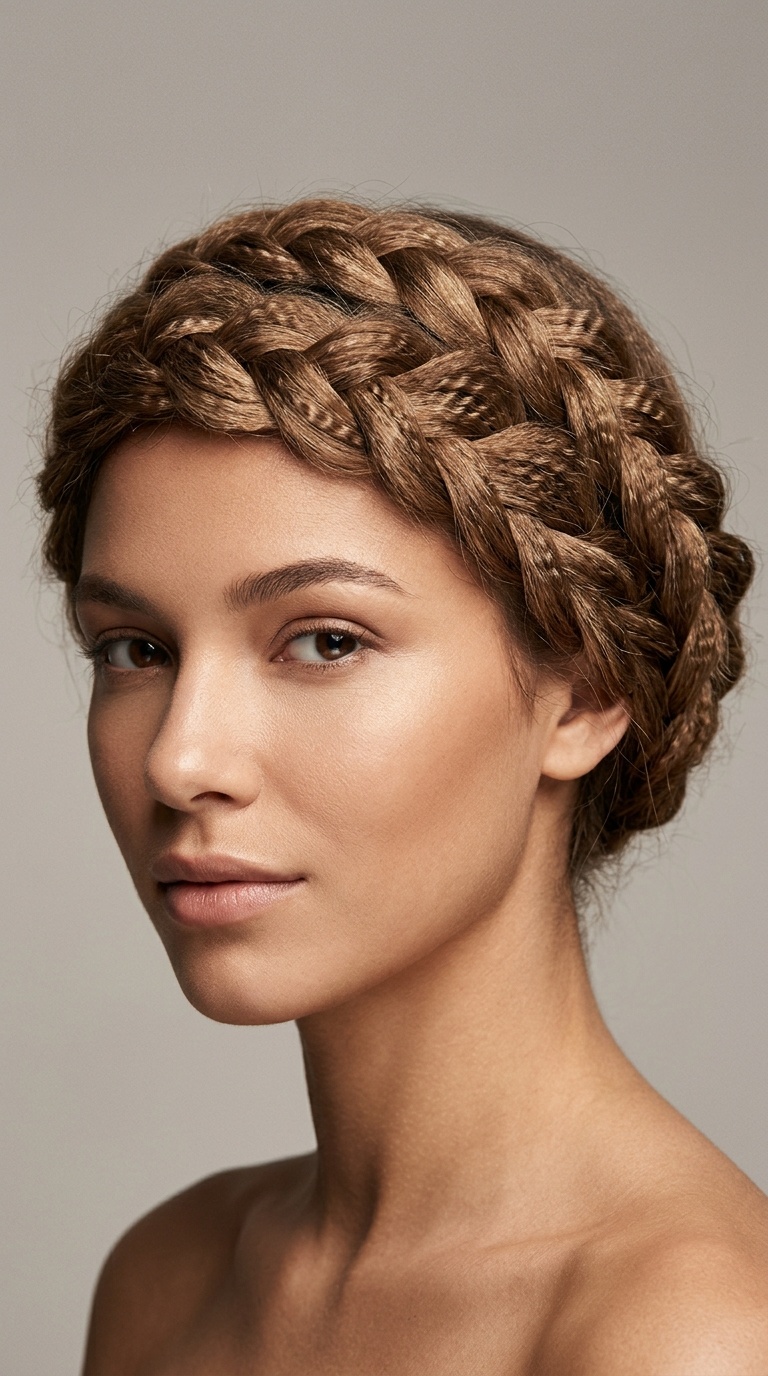 Crimped Crown Braid Halo