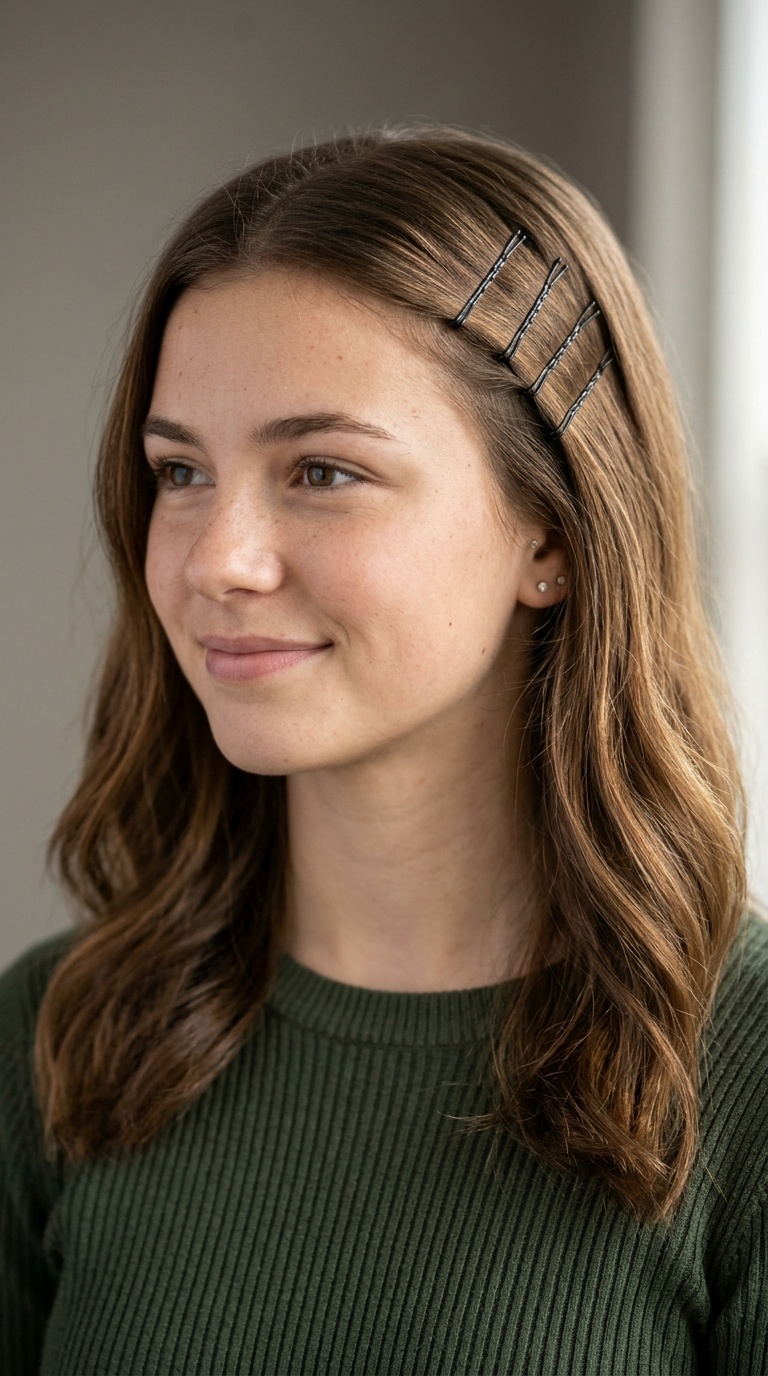 Criss-Cross Bobby Pin Accent