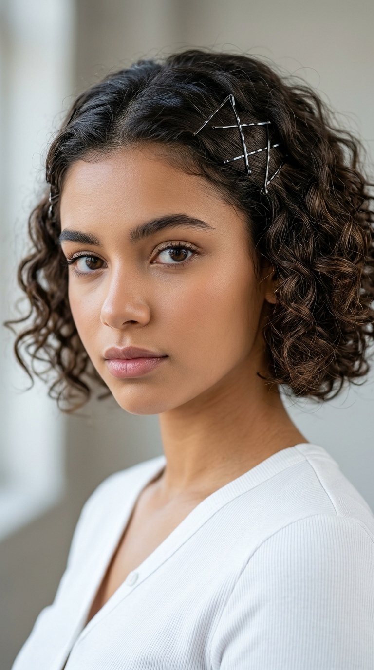 Criss-Cross Bobby Pin Art