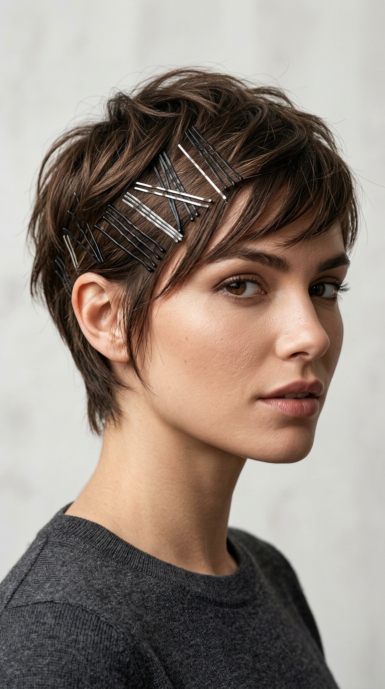 Criss-Cross Bobby Pin Art