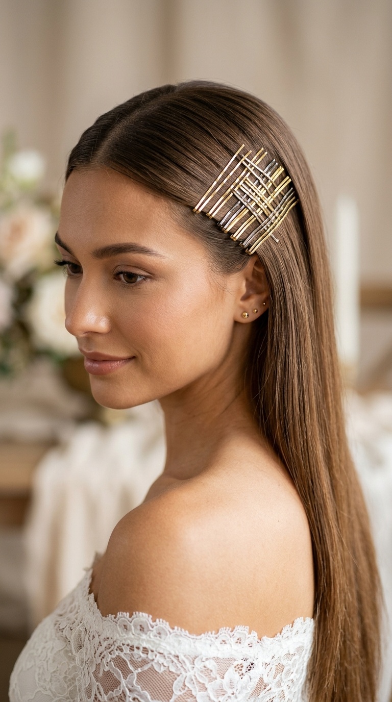Criss-Cross Bobby Pin Art