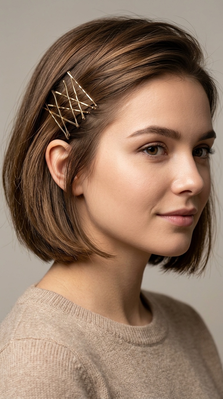 Criss-Cross Bobby Pin Art
