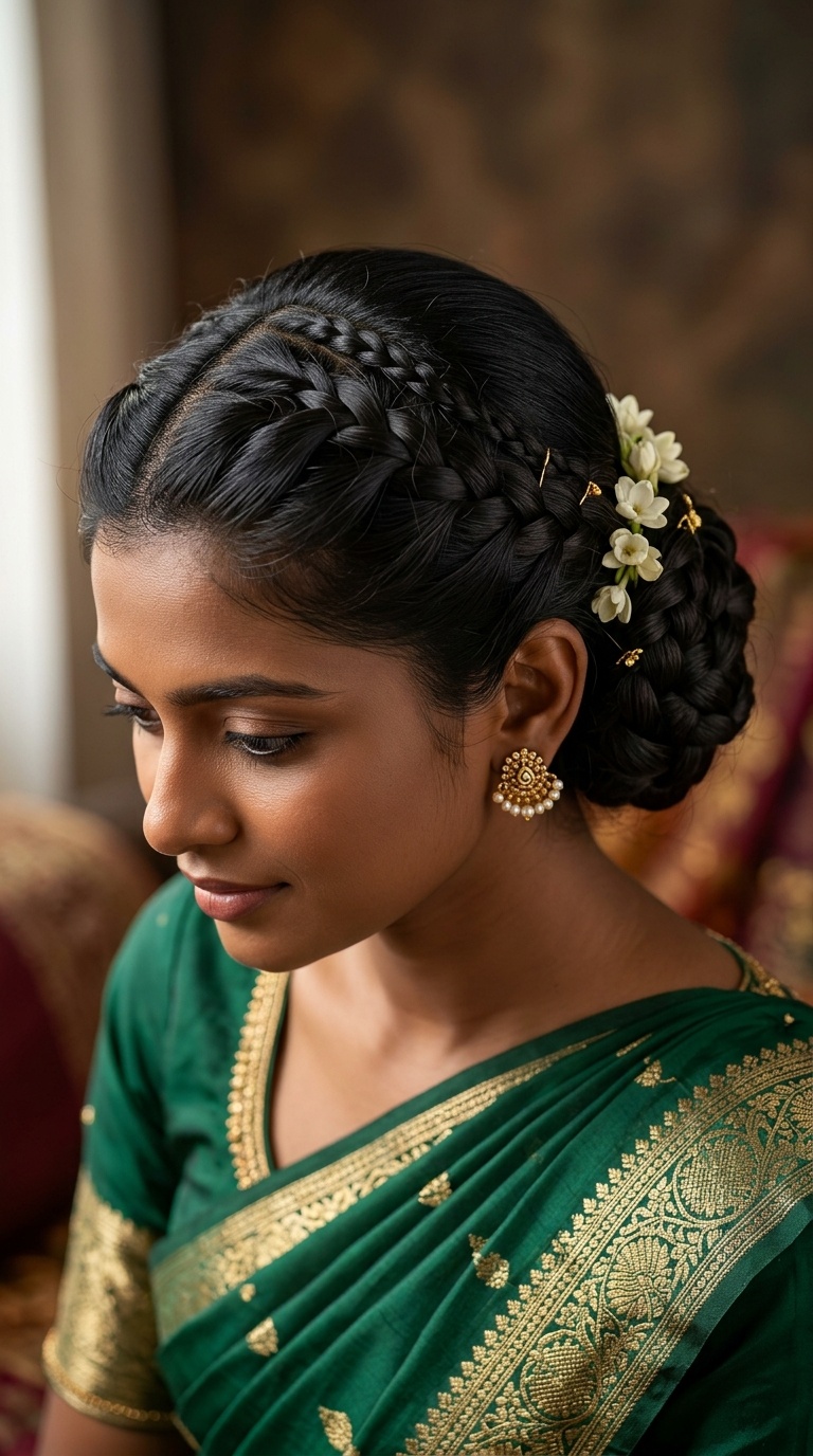 Criss-Cross Braided Bun