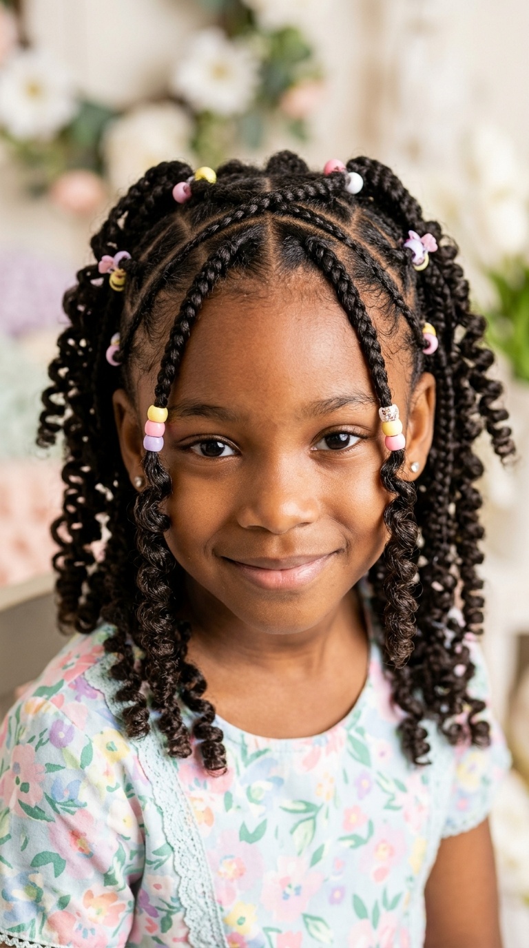 Criss-Cross Braids with Ringlets
