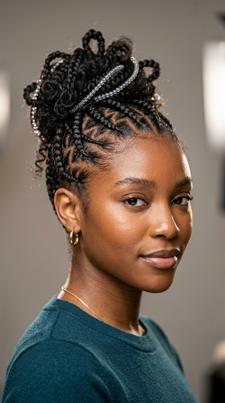 Criss-Cross Butterfly Cornrows