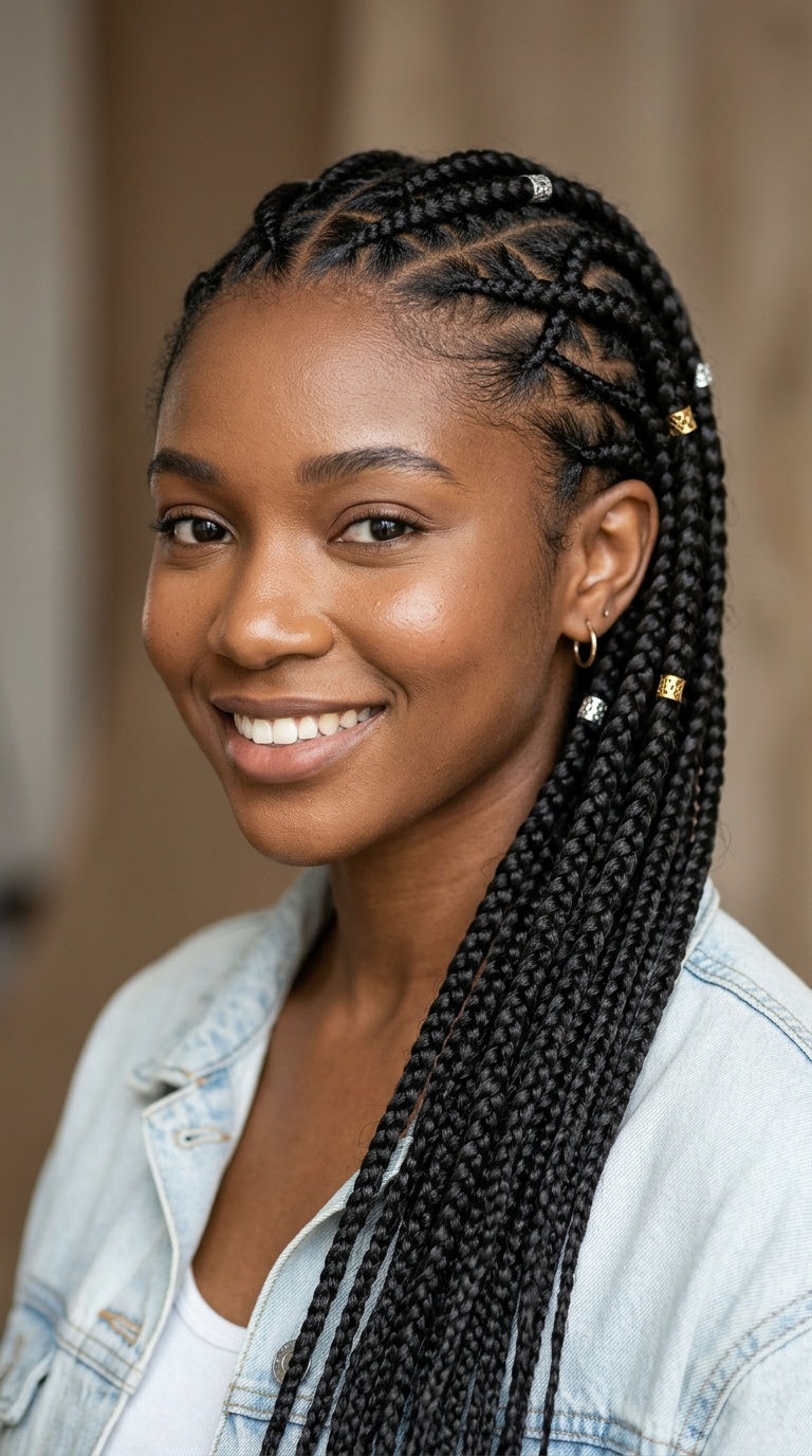 Criss-Cross Feed-in Braids