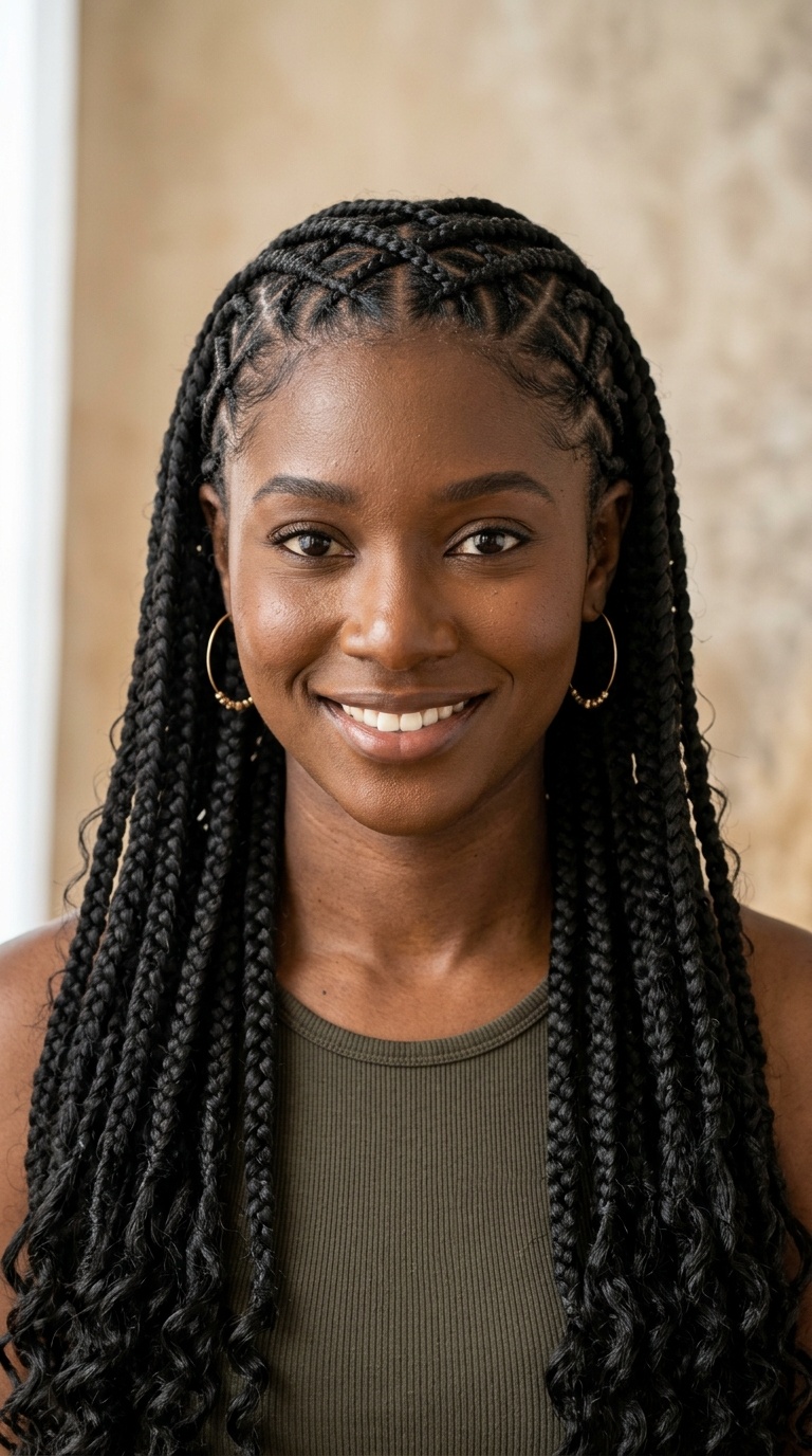 Criss-Cross Goddess Braids