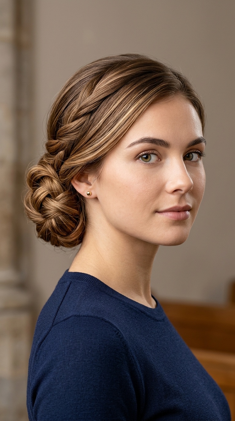 Criss-Cross Low Bun