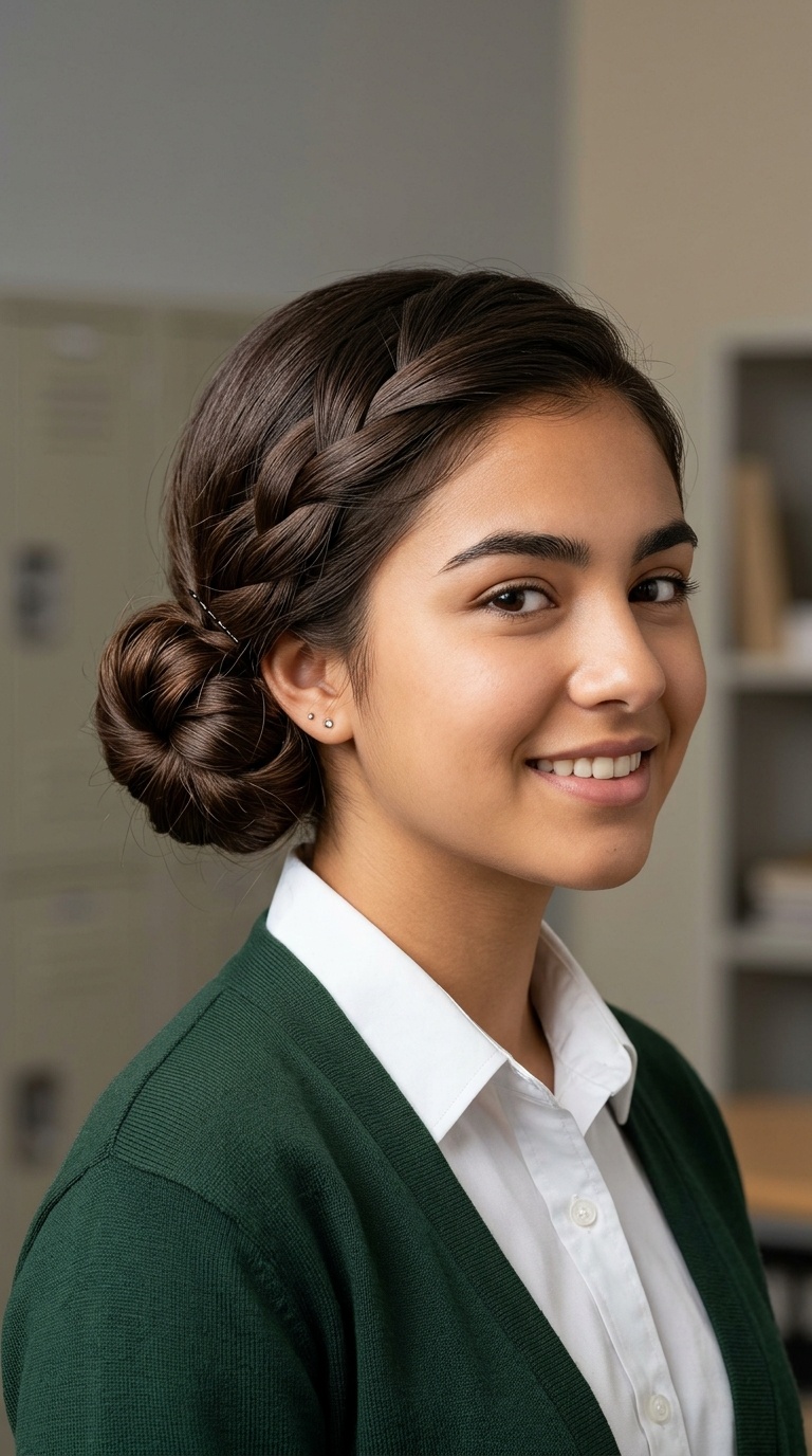 Criss-Cross Low Bun