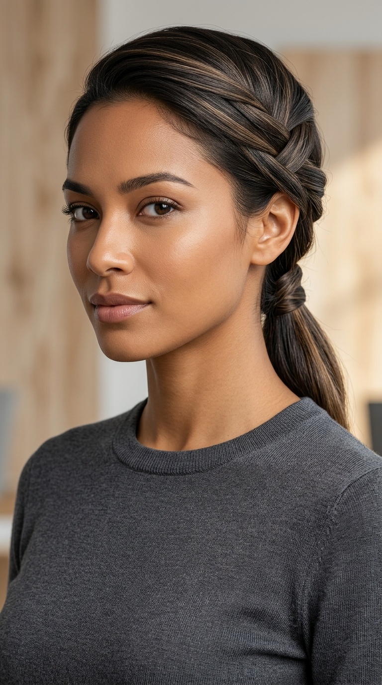 Criss-Cross Low Ponytail