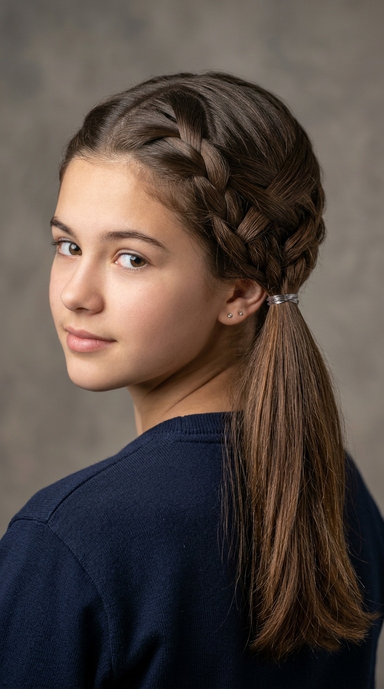 Criss-Cross Low Ponytail