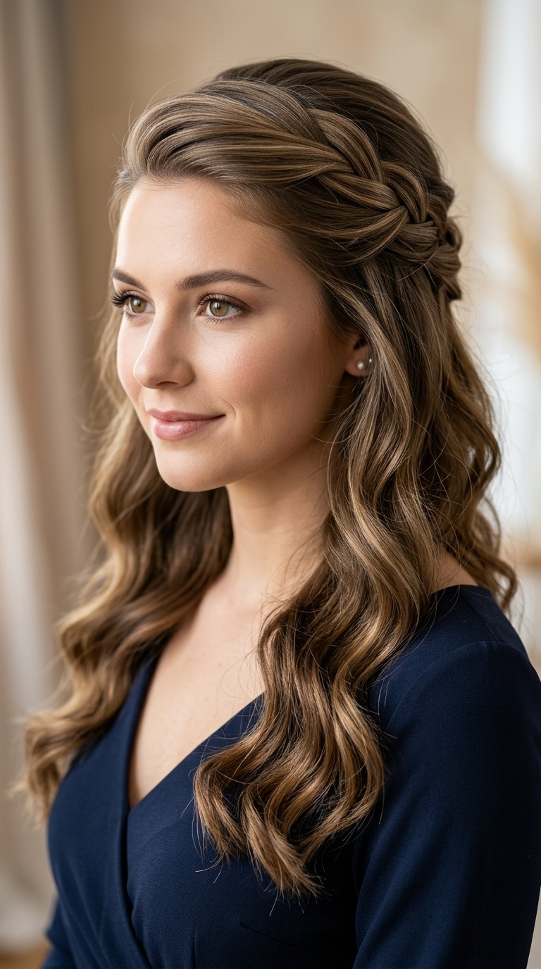 Criss-Cross Pinned Back Waves