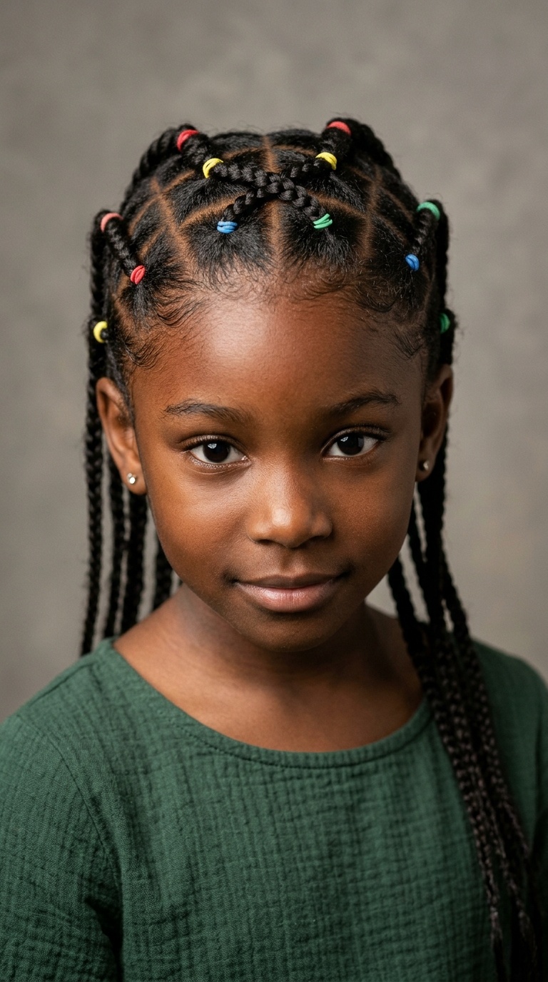 Criss-Cross Rubber Band Braids