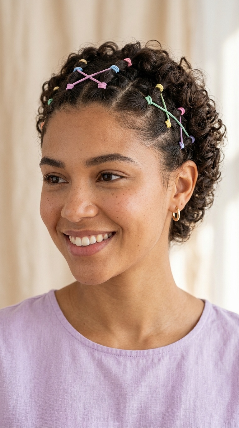 Criss-Cross Rubber Band Style
